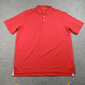 Johnnie-O Polo Shirt Mens XL Red Golf Performance Stretch Short Sleeve